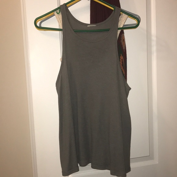 Free People Tops - Free People Long beach tank gray